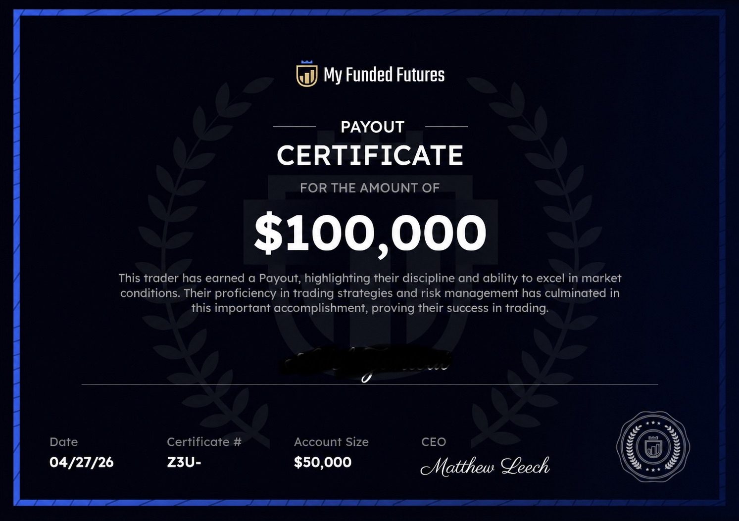 Truescy payout proof